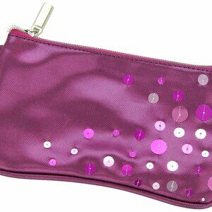 Pink Sequin Wristlet
